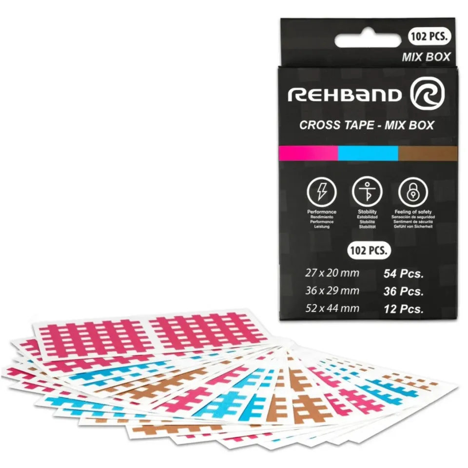 Rehband Cross Tape cerotti a griglia 306 pezzi misti