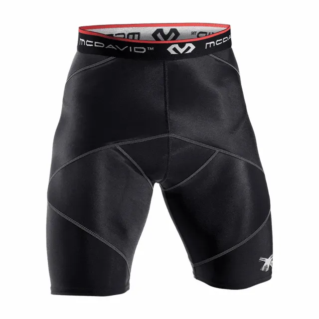 McDavid 8200 Shorts Compressione Neri Cross con Fascia Anca