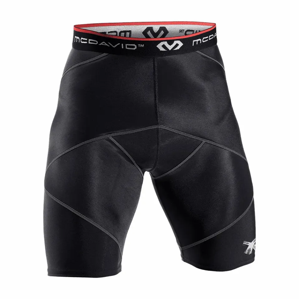 McDavid 8200 Shorts Compressione Neri Cross con Fascia Anca