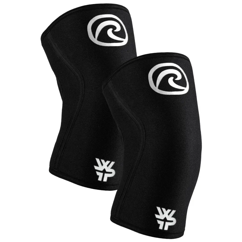 Rehband Power Max WFP ginocchiera 7mm lunga nera paio