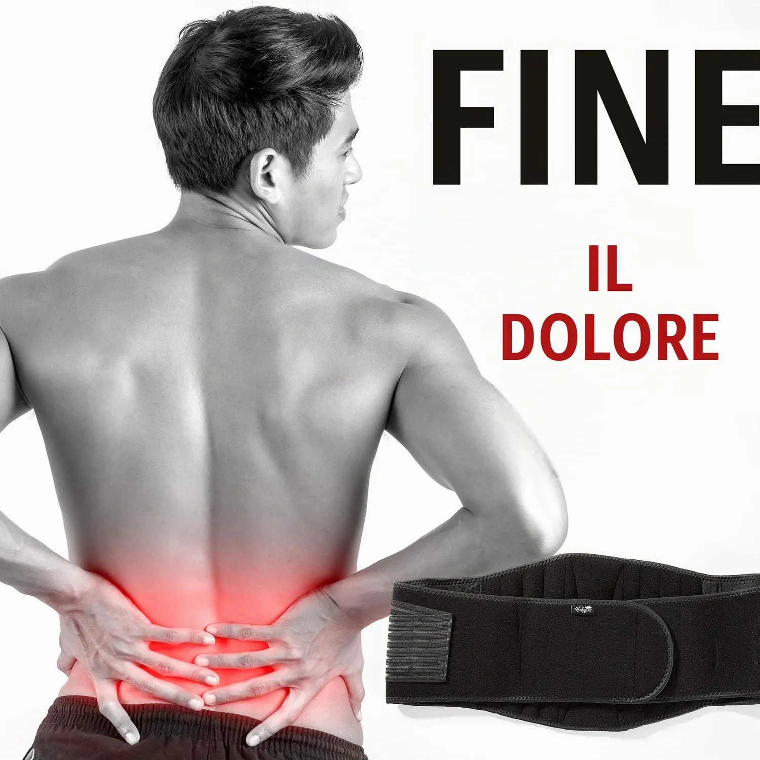 Bodyprox Fascia Lombare Supporto Schiena Regular 71-127 cm
