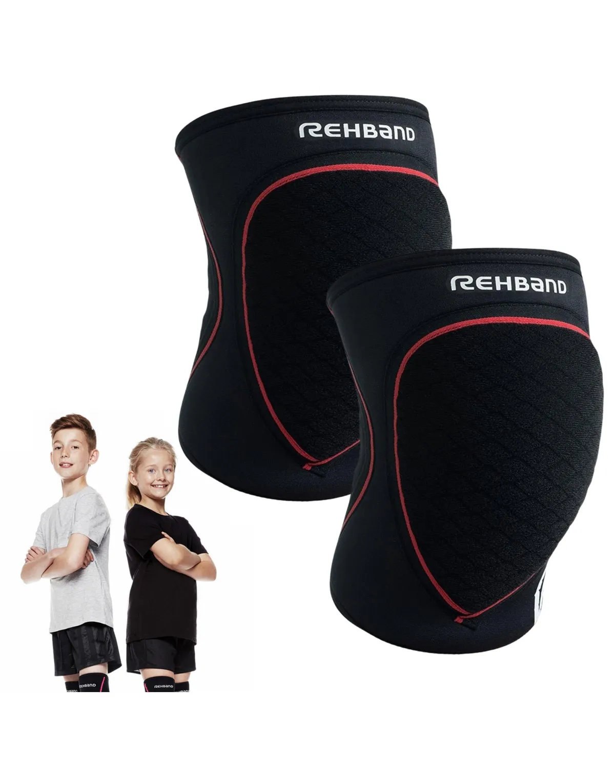 Rehband PRN Knee Pads Junior ginocchiere bambino nero paio S