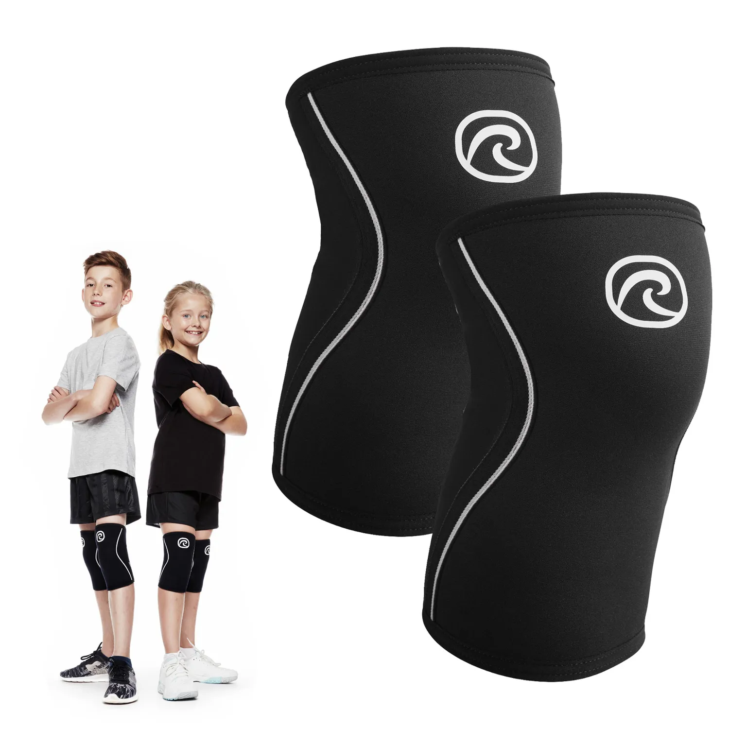Rehband RX Knee Sleeve 5mm ginocchiera junior nero 1 pezzo