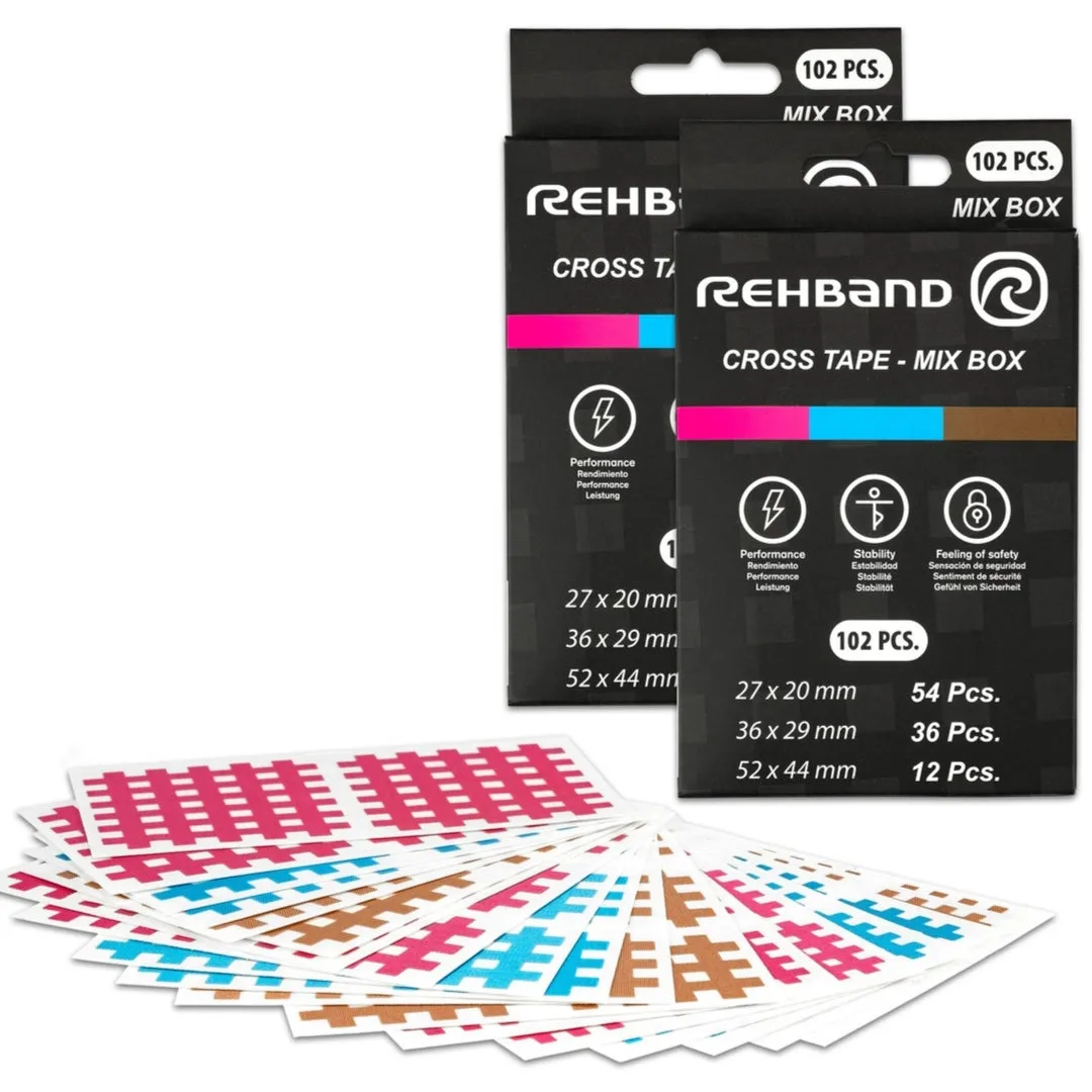 Rehband Cross Tape cerotti a griglia 306 pezzi misti