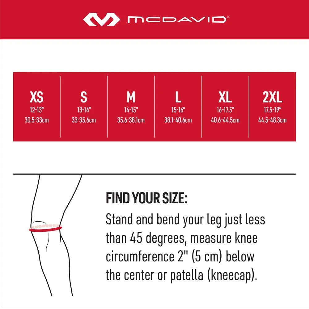 McDavid 401 Ginocchiera Elastica Nera Compressiva