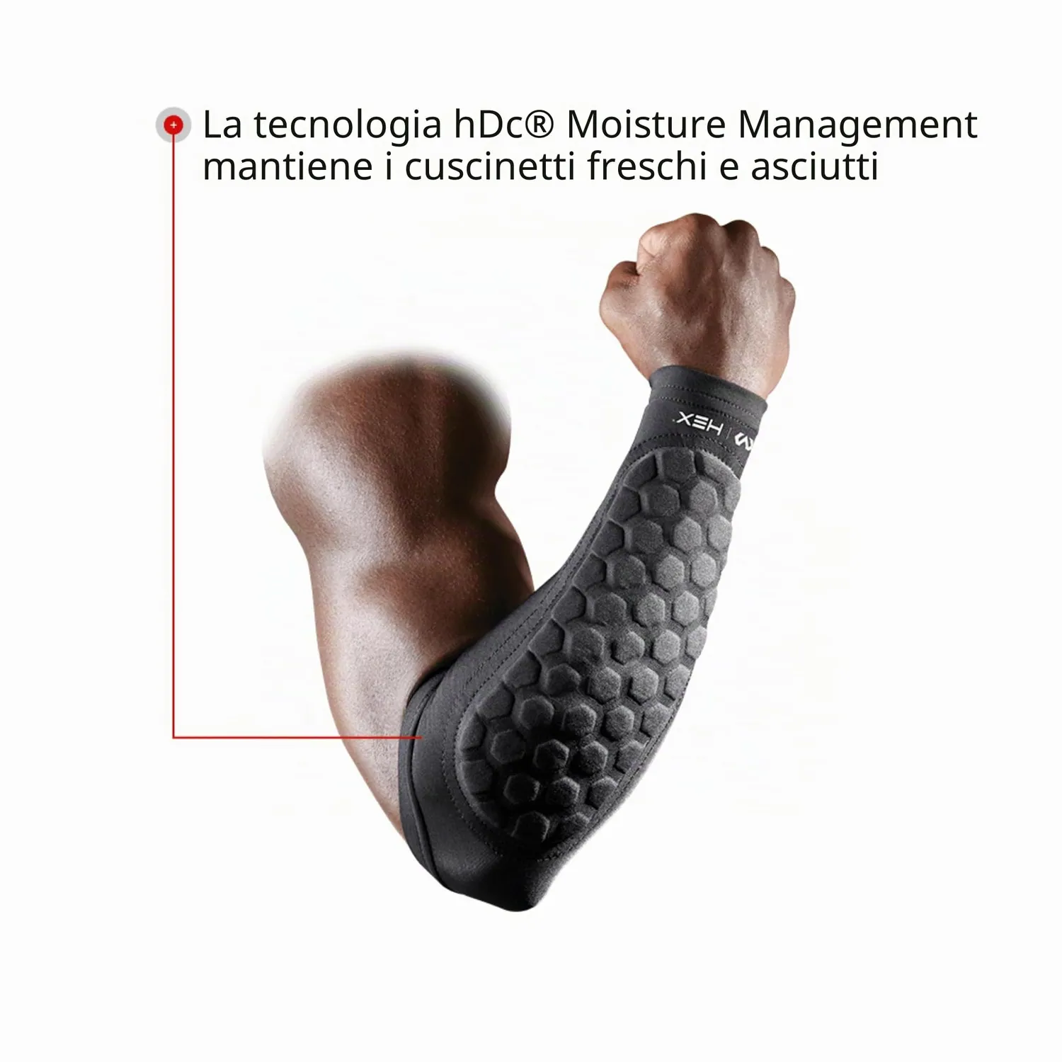 McDavid 651 HexPad Avambraccio S nero protezione