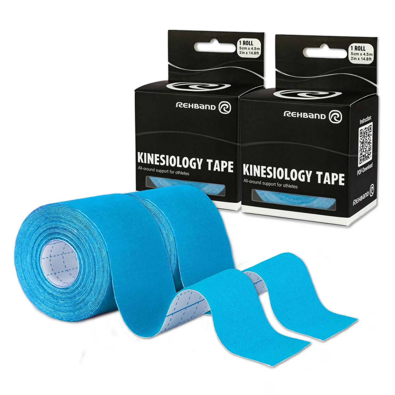 Rehband tape kinesiologico beige 1 rotolo cotone resistente acqua