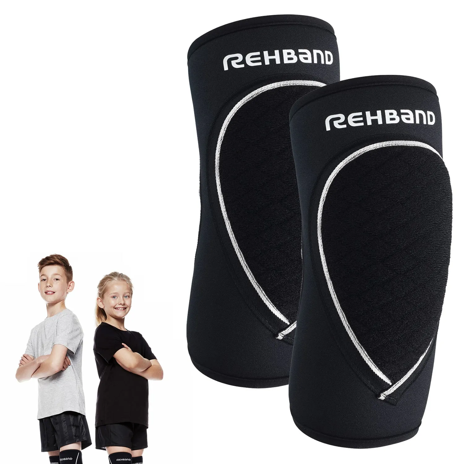 Rehband PRN Elbow Pad Junior gomitiere bambino nero singolo