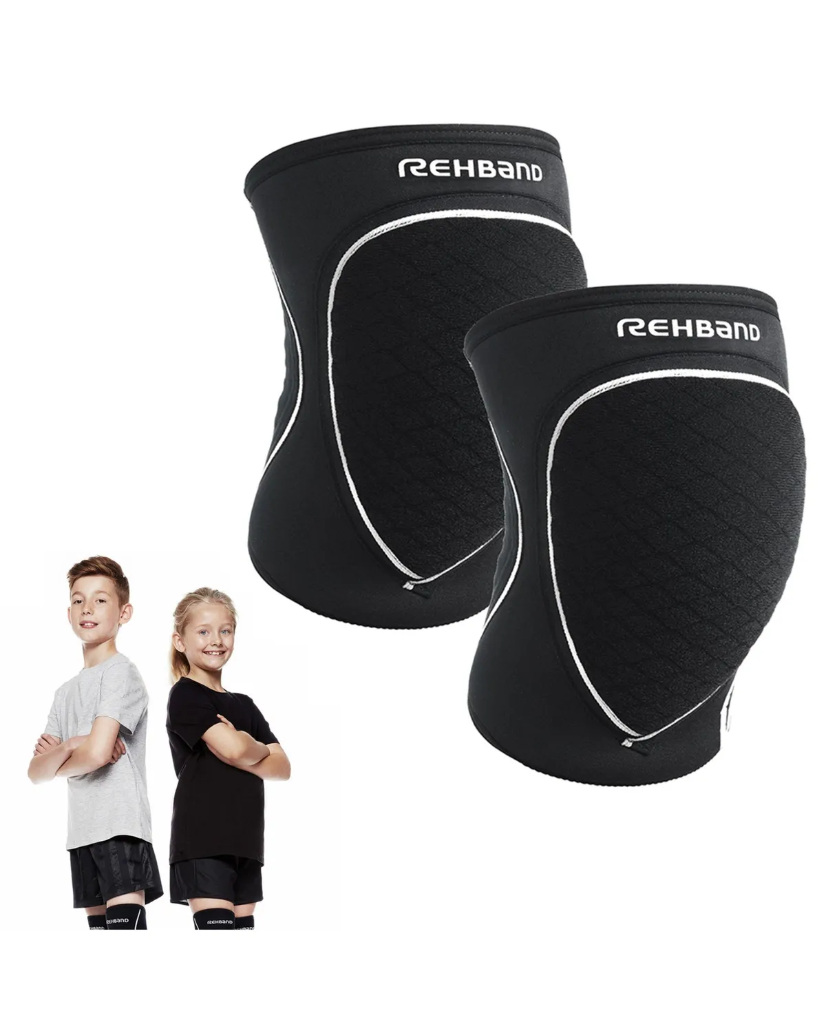 Rehband PRN Knee Pads Junior ginocchiere bambino nero paio S