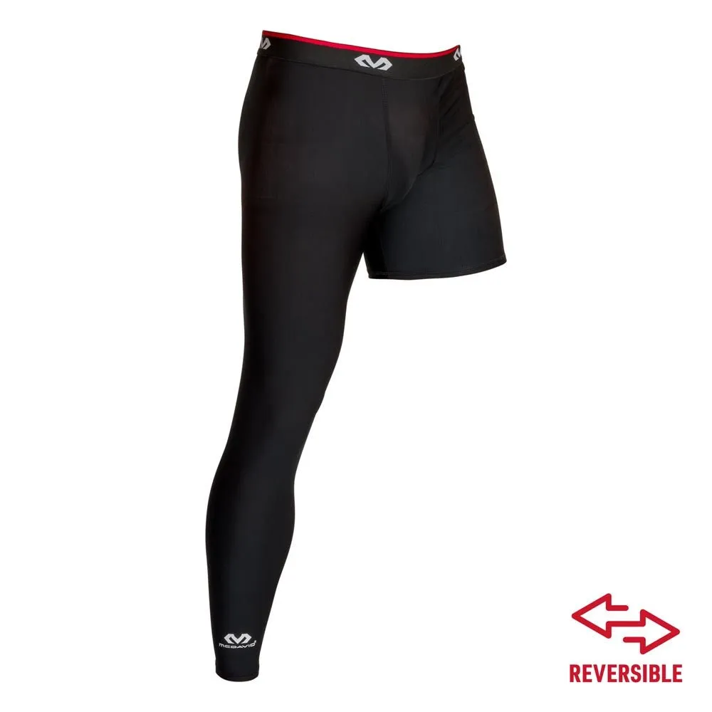 McDavid 10700R Leggings Compressivi Neri Una Gamba