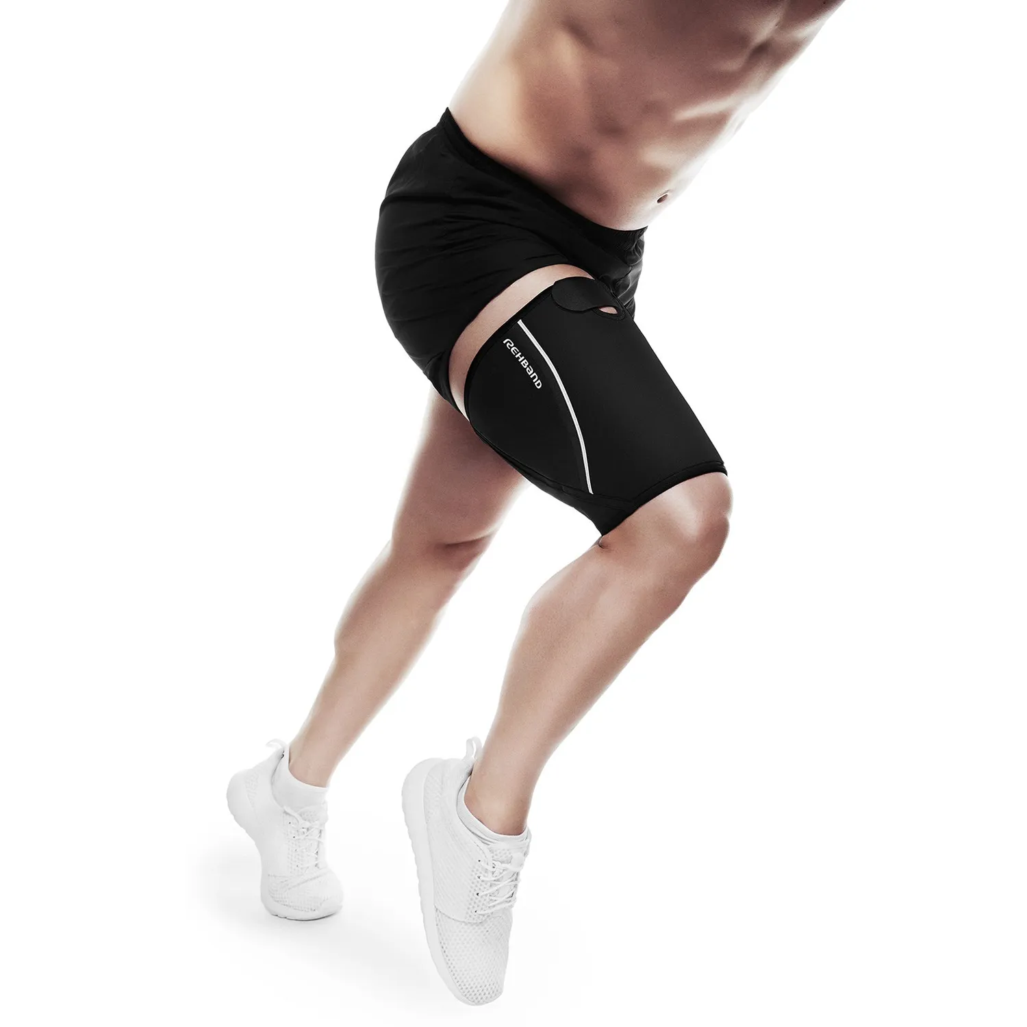 Rehband QD Thigh Support 5mm supporto coscia nero singolo