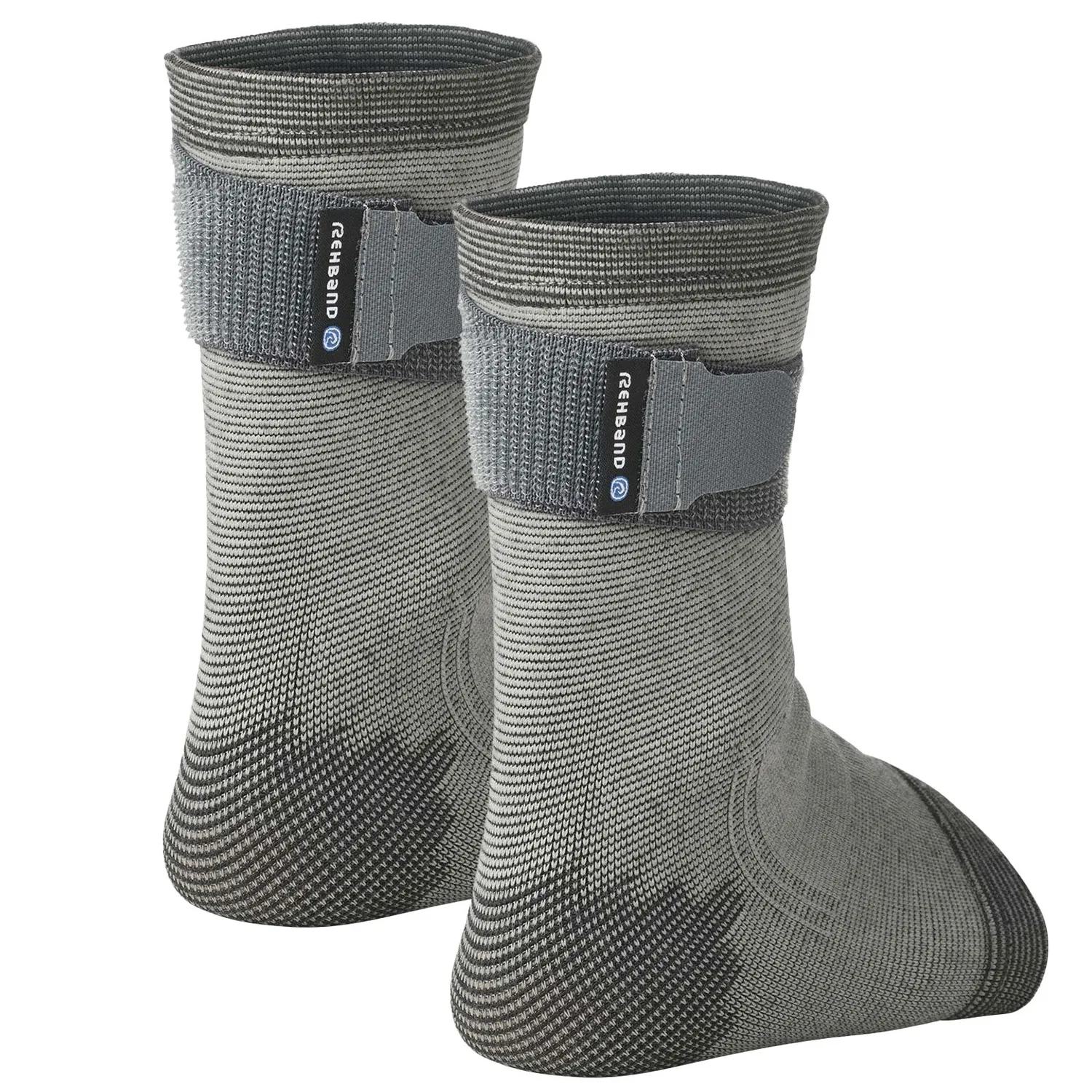 Rehband QD Knitted cavigliera grigia stabilizzante