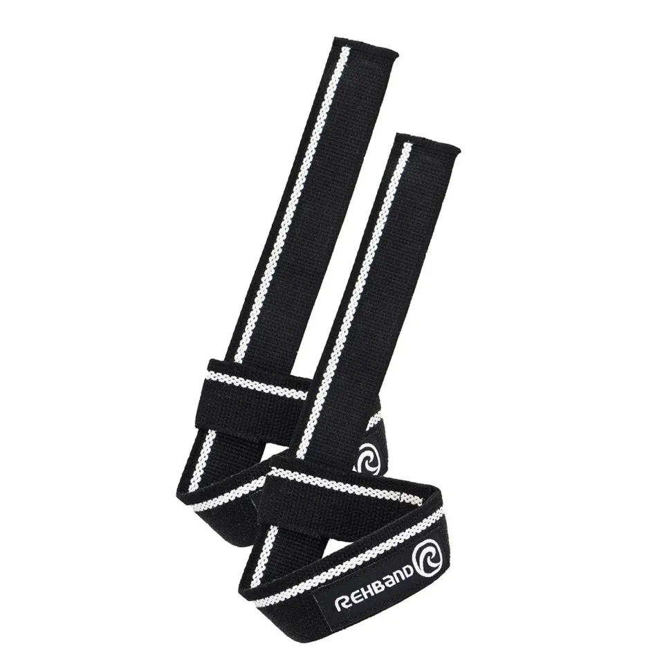 Rehband Lifting Straps cinghie sollevamento nero paio cotone