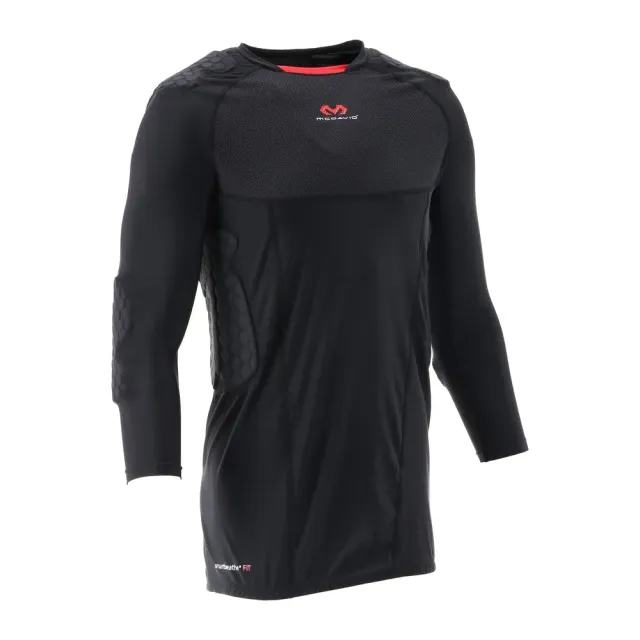 McDavid HEX Goalkeeper 3.0 maglia portiere nera imbottita