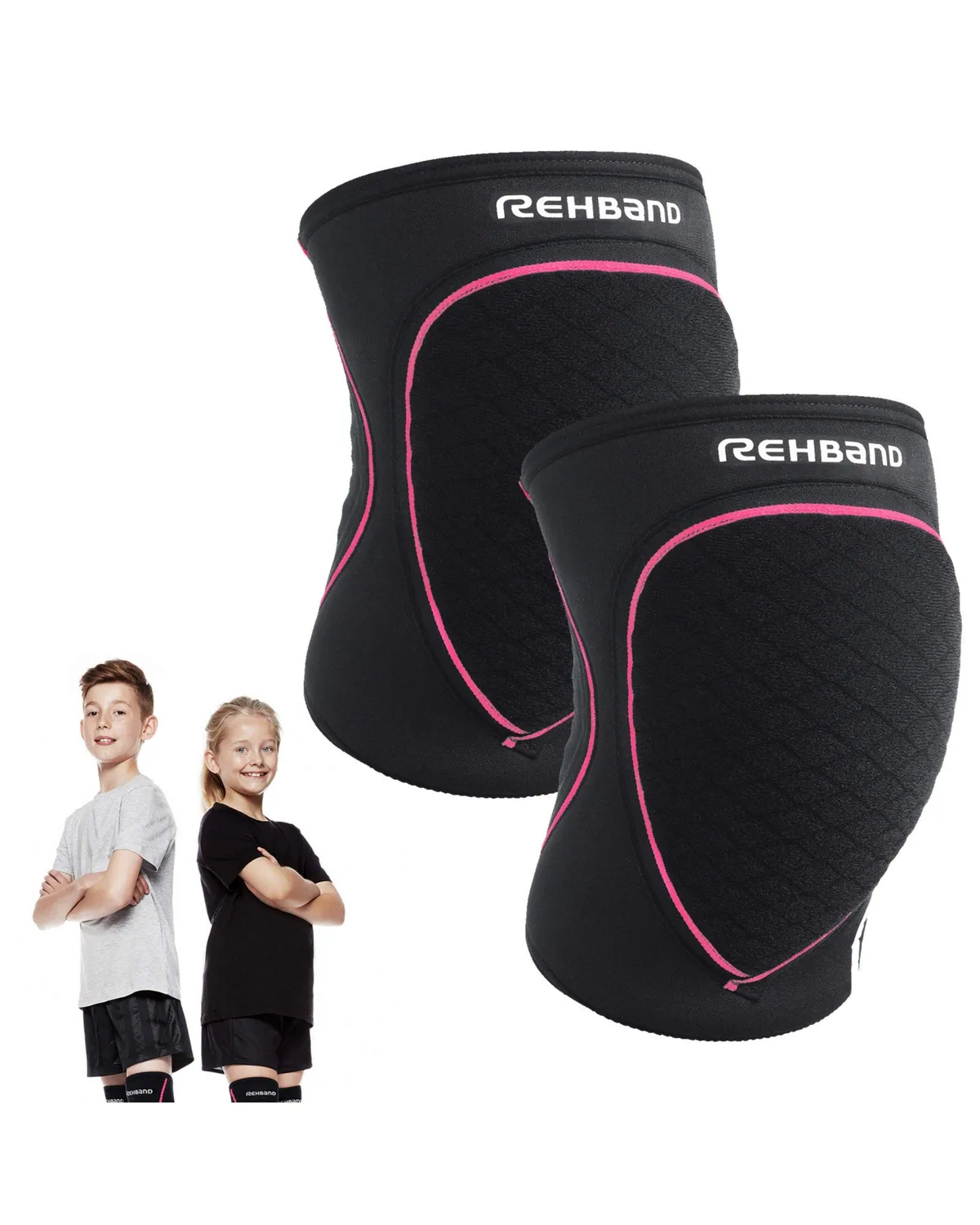 Rehband PRN Knee Pads Junior ginocchiere bambino nero paio S