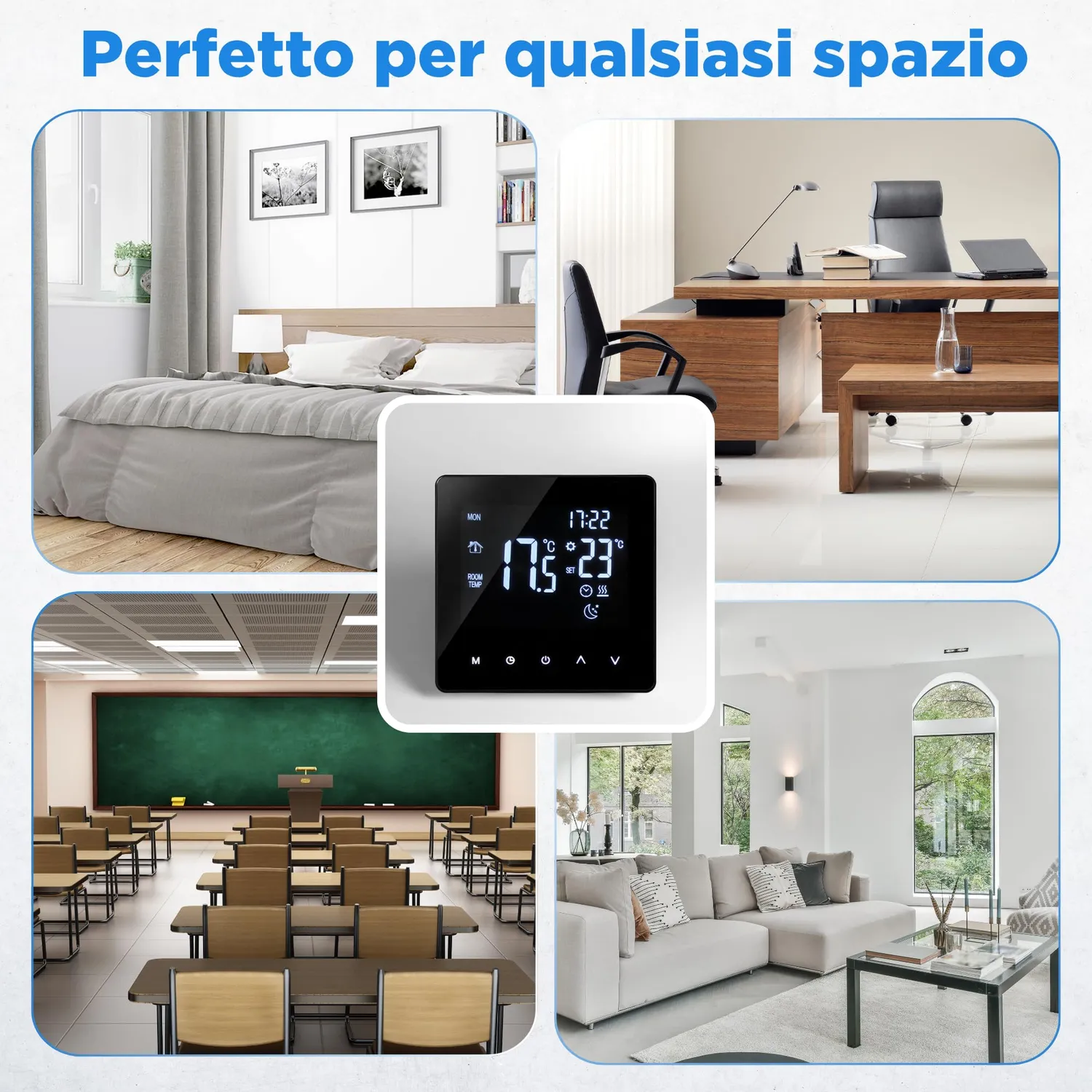 BeFit24 termostato wifi riscaldamento a pavimento 16A 3600W