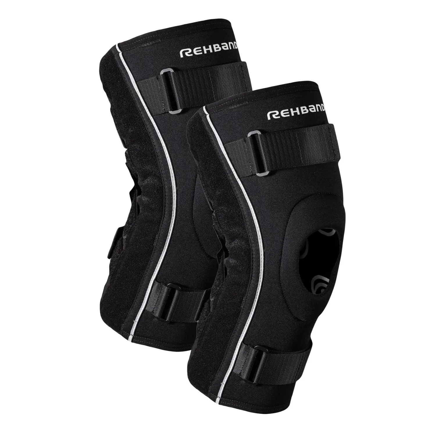 Rehband X-Stable Hyper Ginocchiera Stecche Nero Singolo