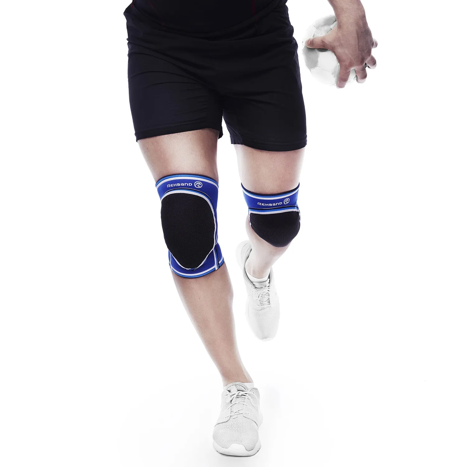 Rehband PRN Original Ginocchiere Pallamano Blu Singolo Protettiva