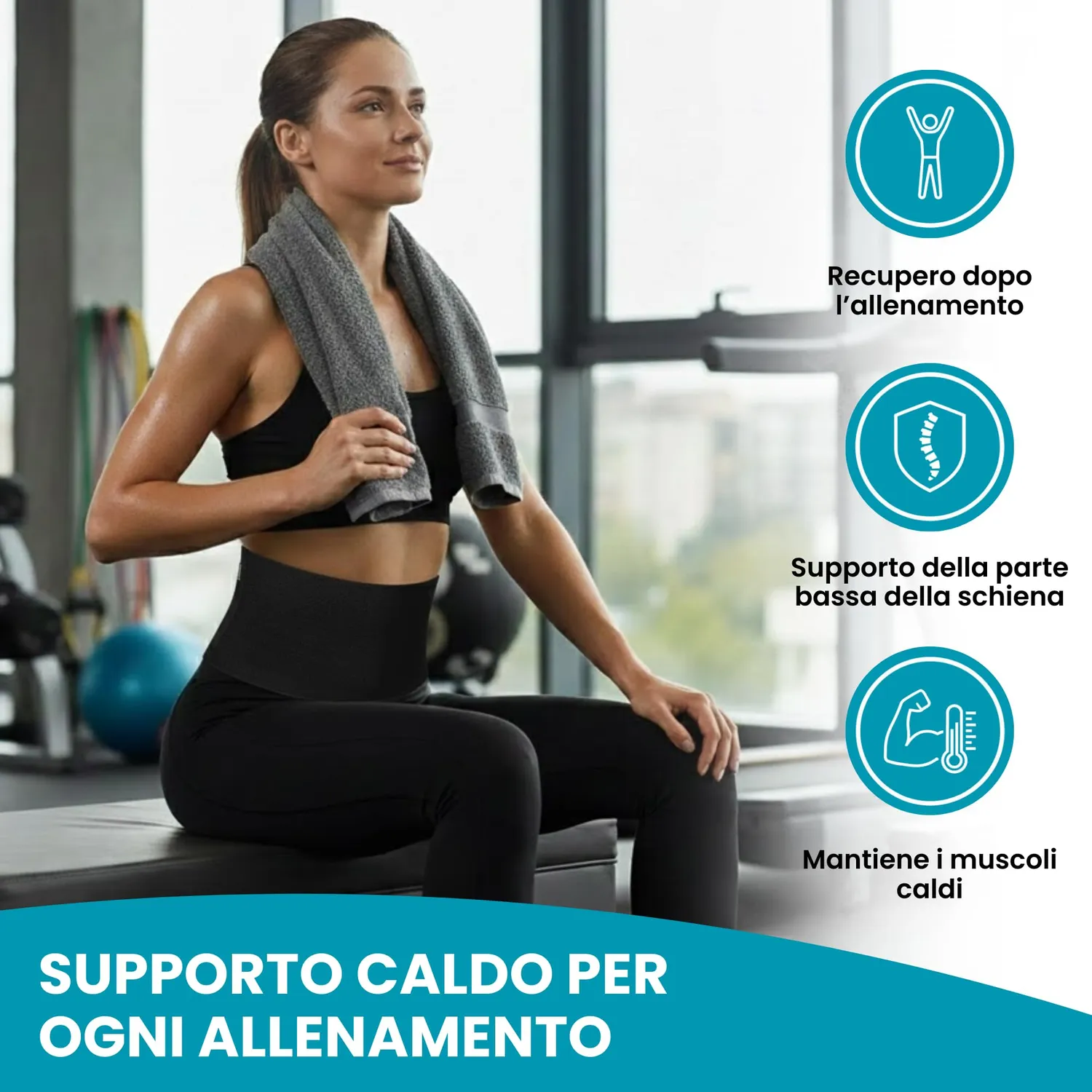 BeFit24 pancera riscaldante lana merino XXL 98-109 cm