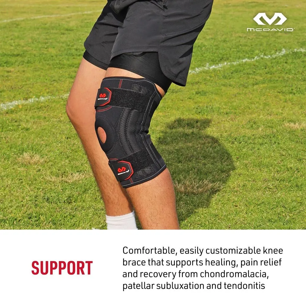 McDavid 421 ginocchiera nera neoprene stabilizzante