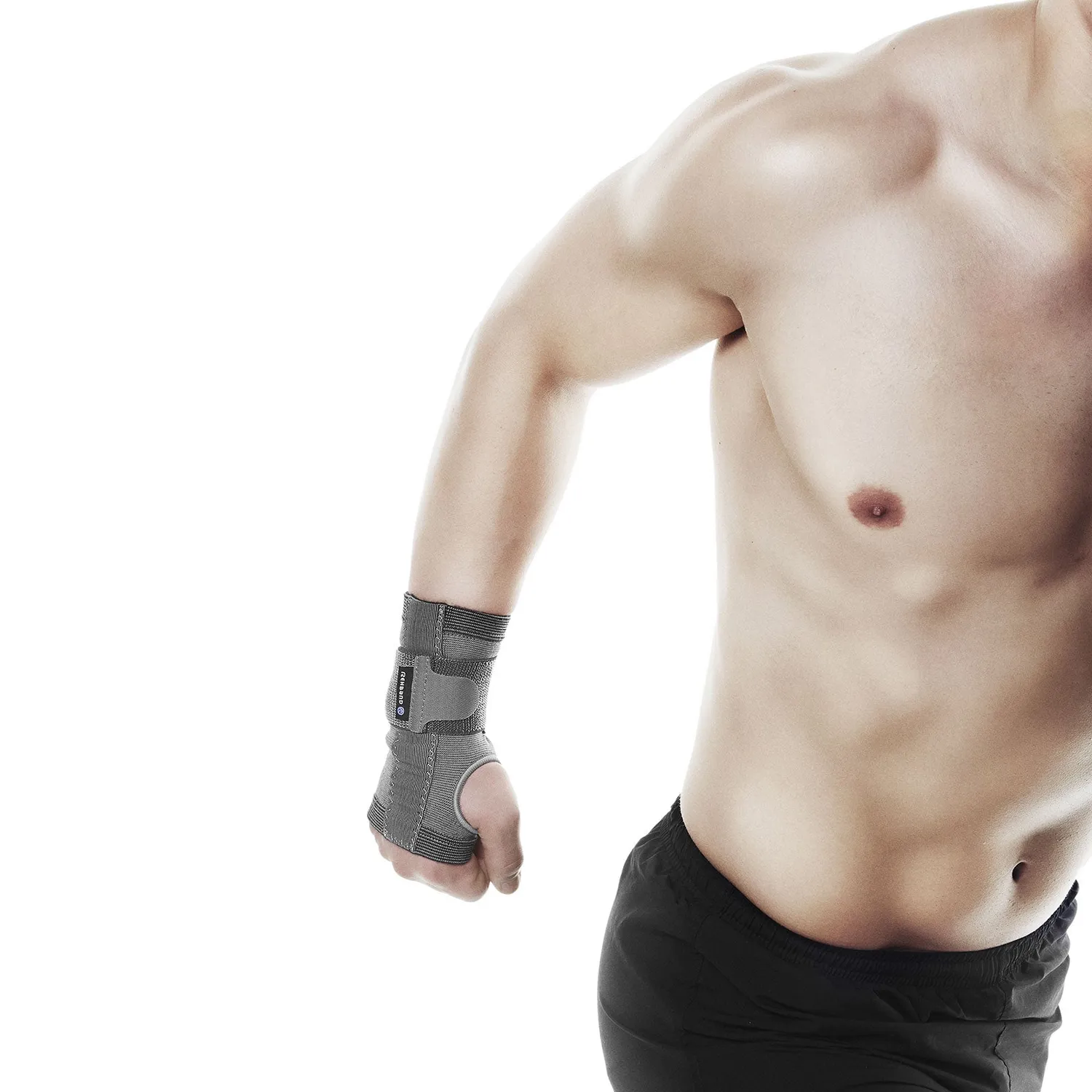 Rehband QD Polsiera Steccata Grigia Singolo