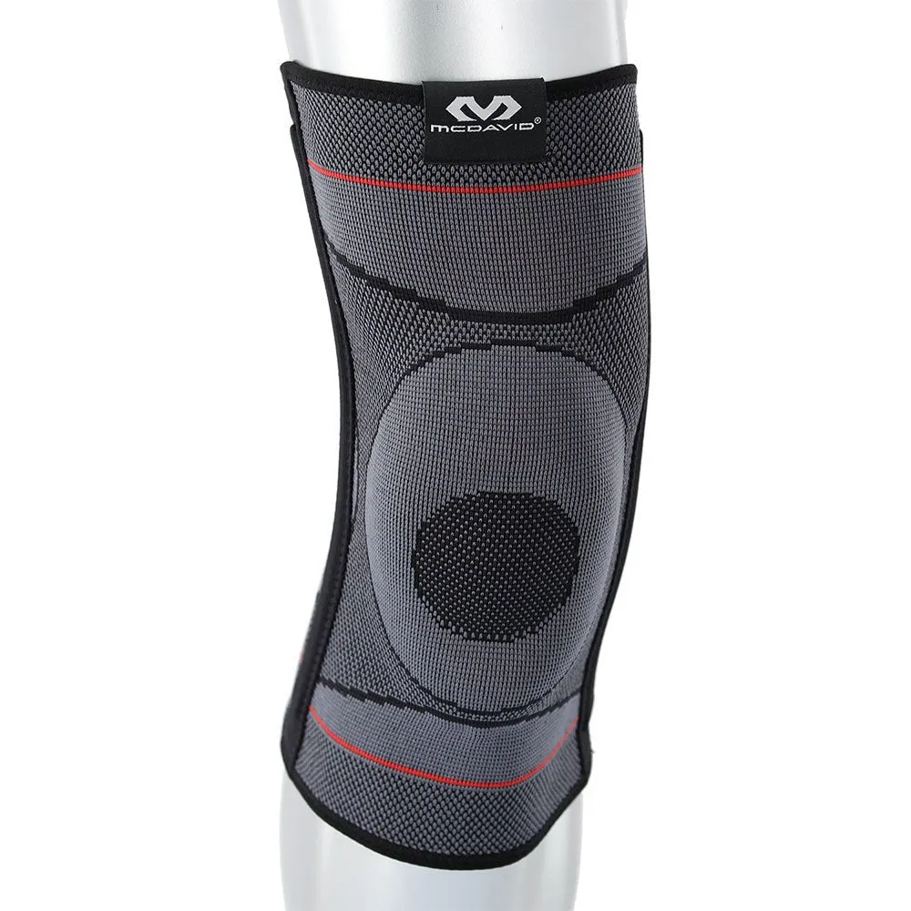 McDavid Knee Knit Sleeve ginocchiera grigia S/M con stecche