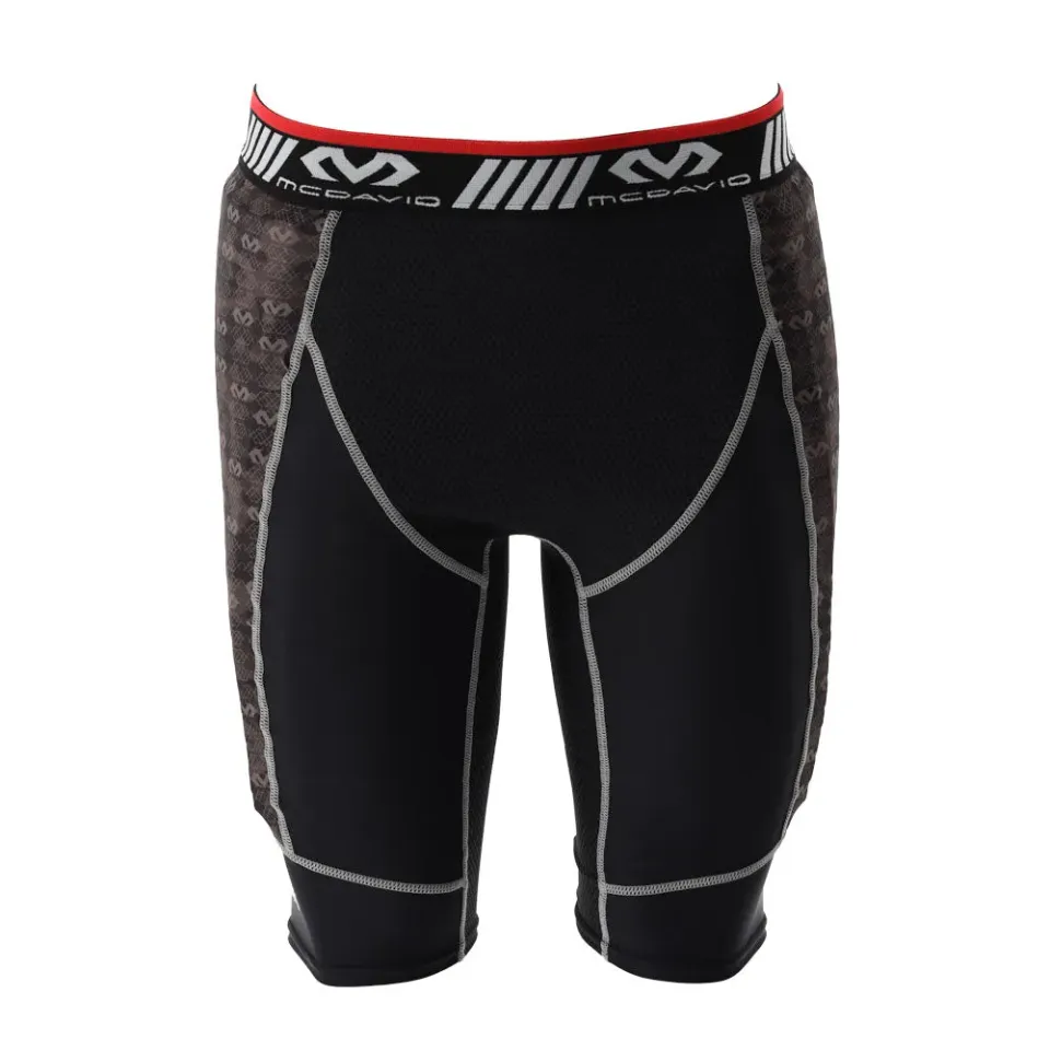 McDavid HEX 7748 Short Portiere Calcio Nero Imbottiti Antiscivolo