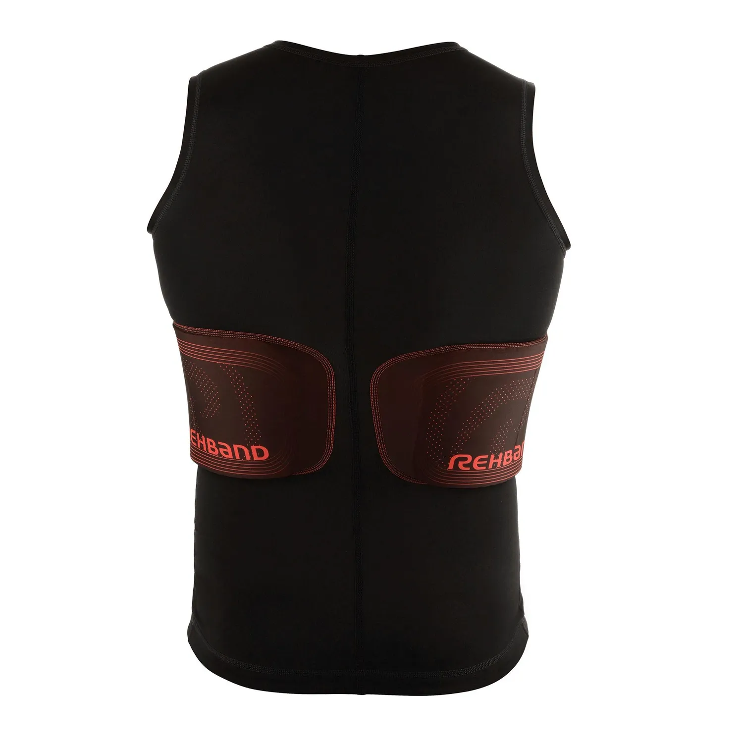 Rehband PRN Padded Compression Tank Top canotta nero-rosso