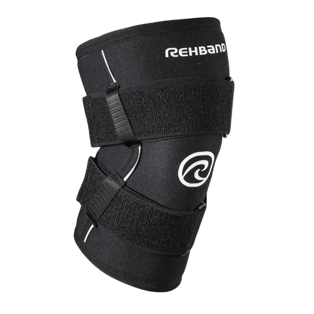 Rehband Power Max Dual-Strap supporto ginocchio 7mm nero singolo