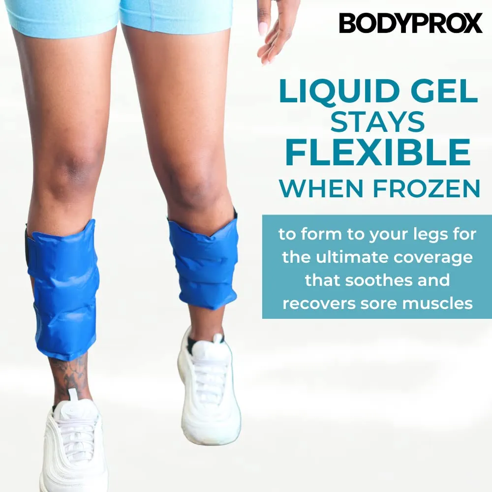 Bodyprox impacco ghiaccio tibia 2 pezzi freddo caldo