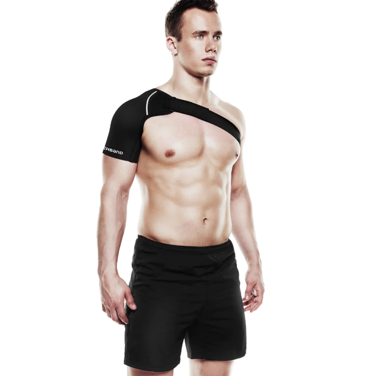 Rehband QD Shoulder Support spalliera nera destra M 3 mm