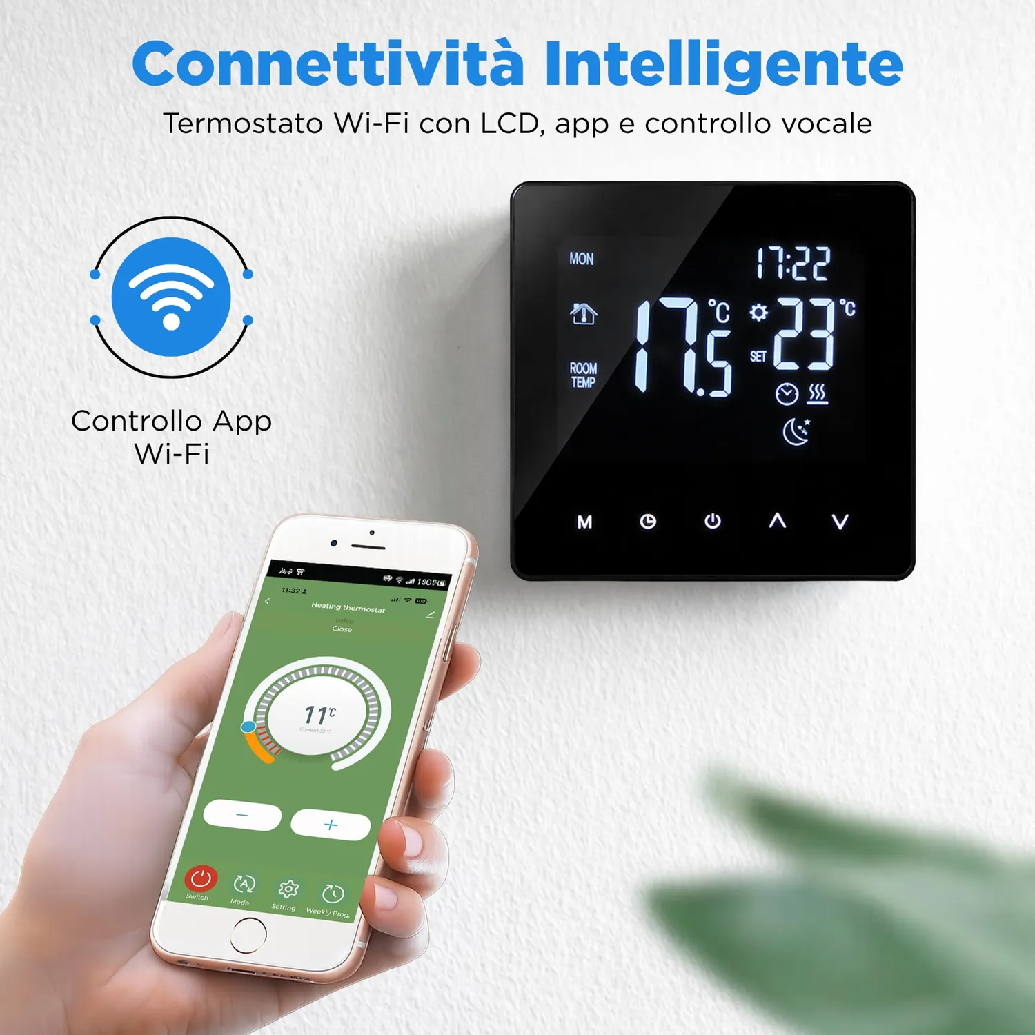 BeFit24 termostato wifi riscaldamento a pavimento 16A 3600W