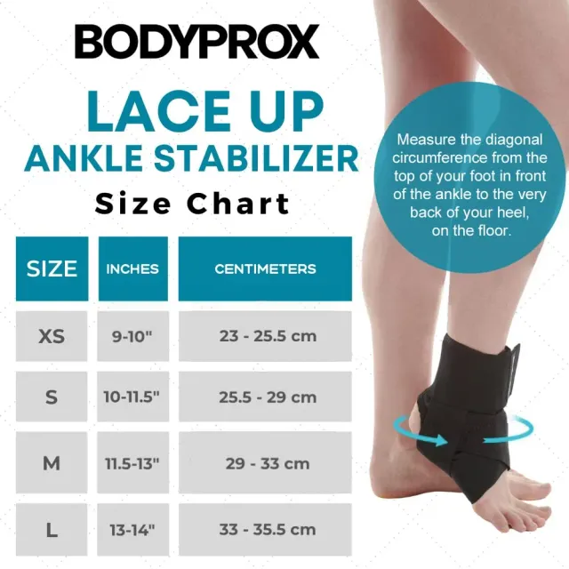 Bodyprox Tutore Caviglia con Lacci S Stabilizzante