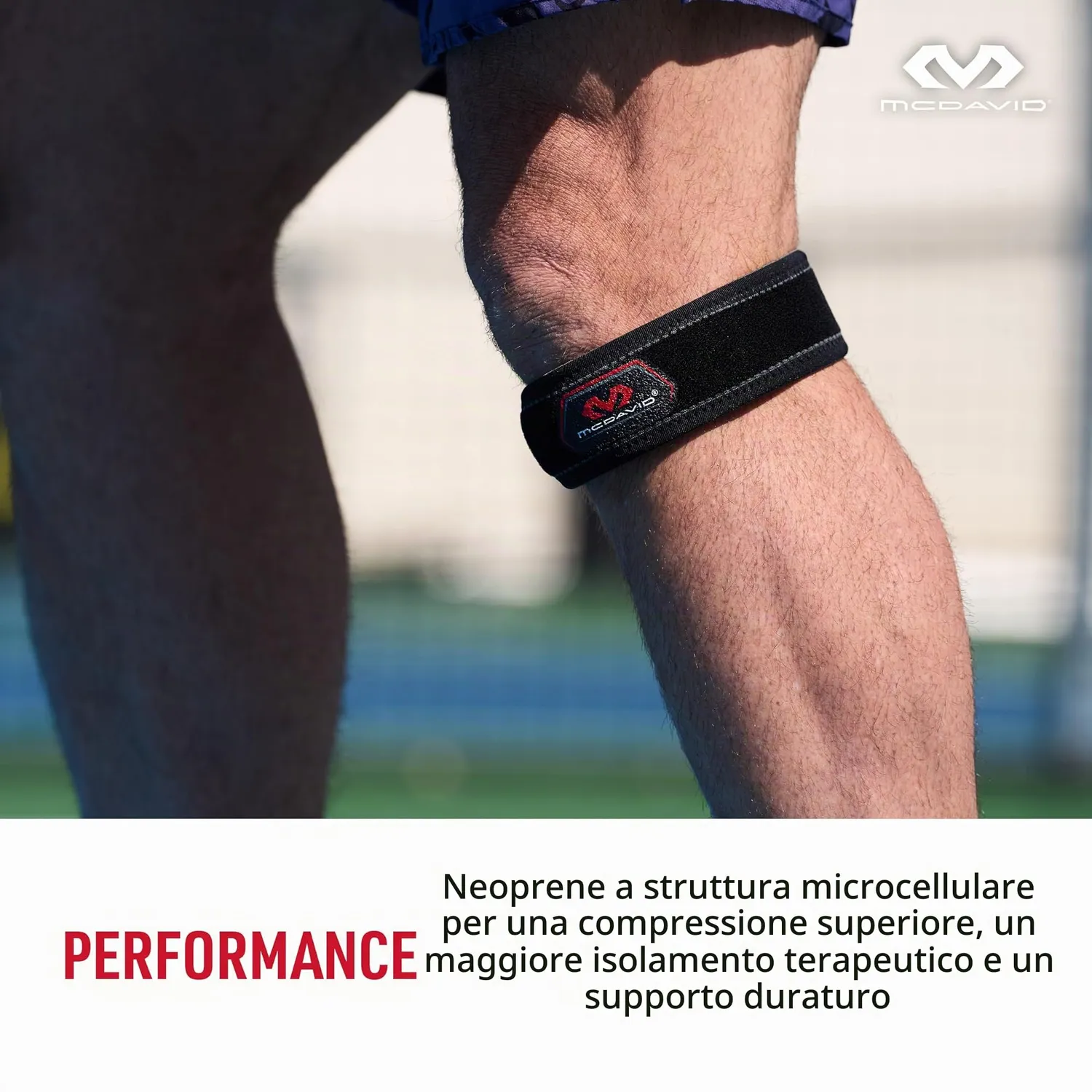 McDavid Cinturino Rotuleo donna compressione salto corsa