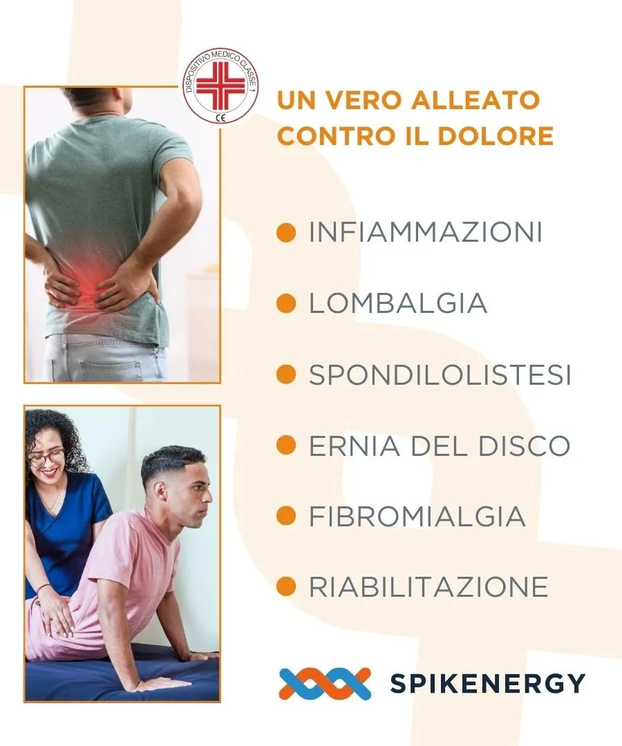 Spikenergy SPY800 guaina lombare magnetoterapia Made in Italy