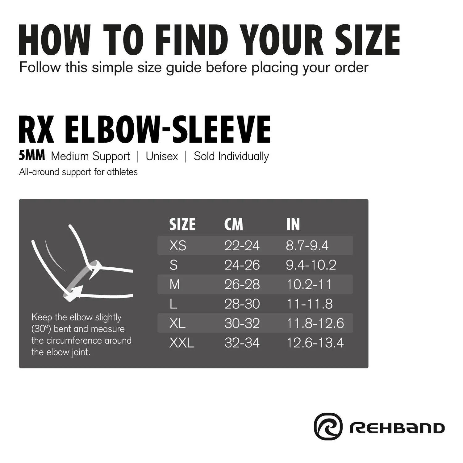 Rehband RX Elbow Sleeve 5mm Gomitoiera Nero 5 mm