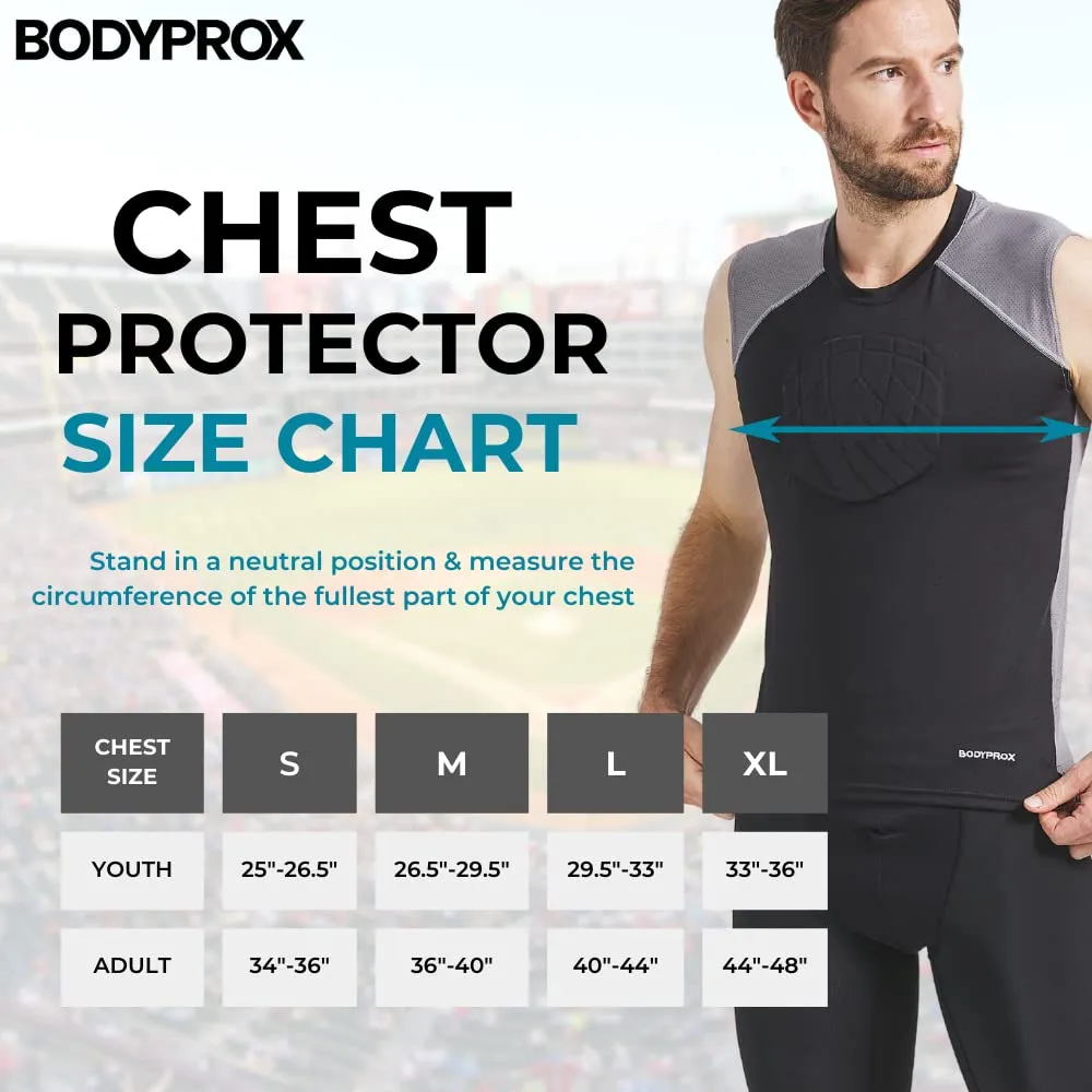 Bodyprox maglia protettiva baseball Youth-S petto EVA